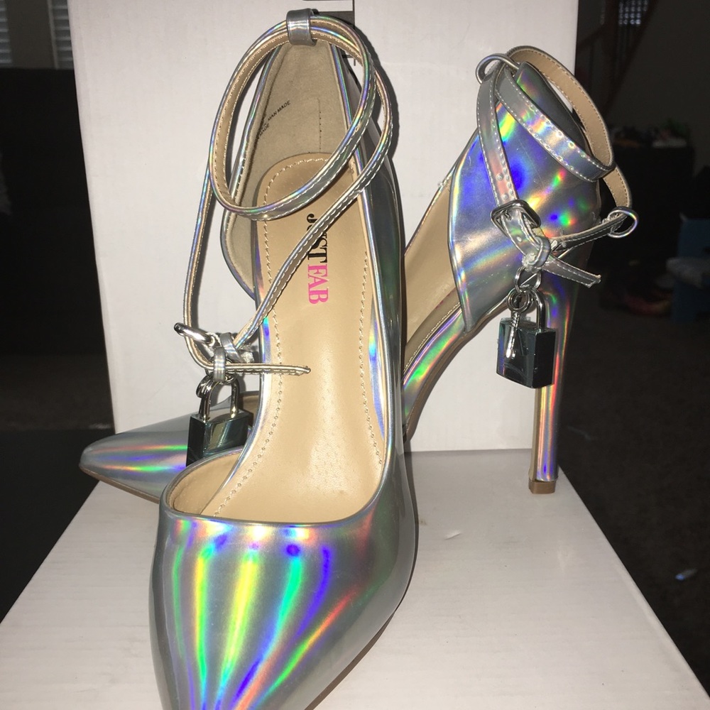 JustFab Iridescent Heels